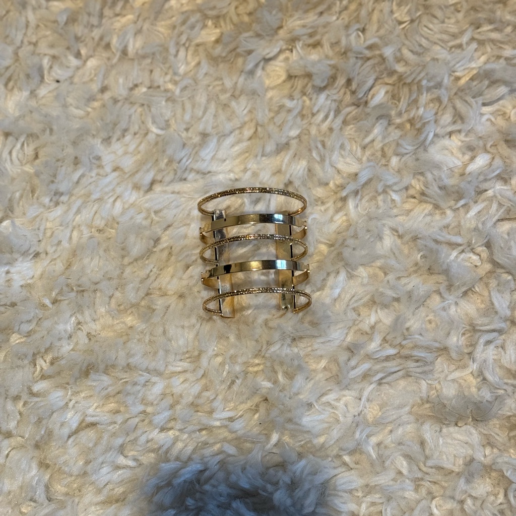 Gold Cuffed Stackable Bracelet Set